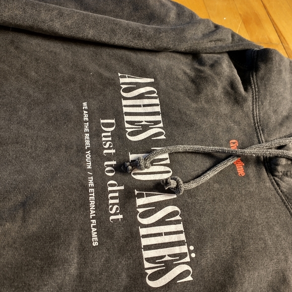 Civil regime Ashes to Ashes punk style distressed hoodie - Picture 2 of 5